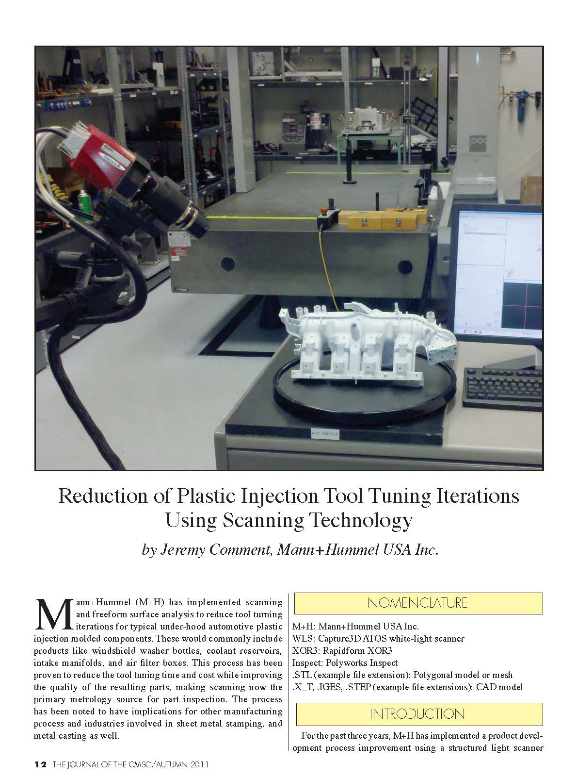 Reduction of Plastic Injection Tool Tuning Iterations Using Scanning ...